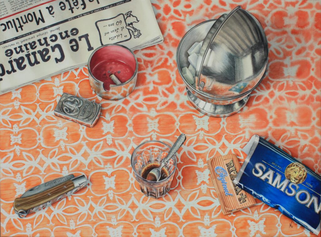 Portrait peinture aquarelle moderne